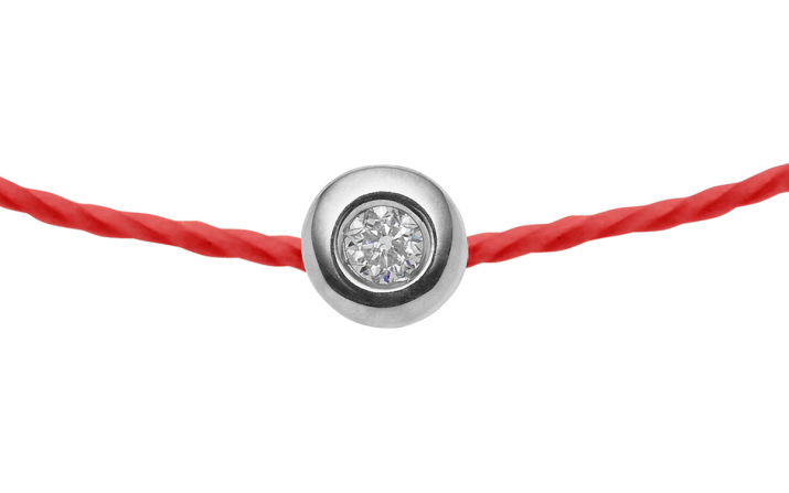 Bracelet lucky charm wife thread red diamond Minimalist Redline