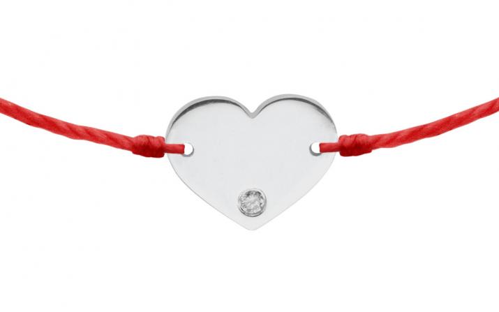 本物 Gold and diamond charm jewel on heart pattern - RedLine アクセサリー