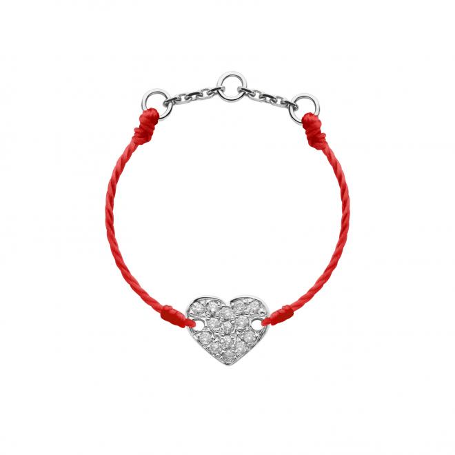 RedLine Jewelry - Yellow gold Entrelacet bracelet with thread for