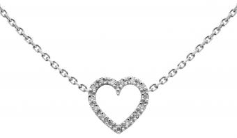 Gold and diamond charm jewel on heart pattern - RedLine
