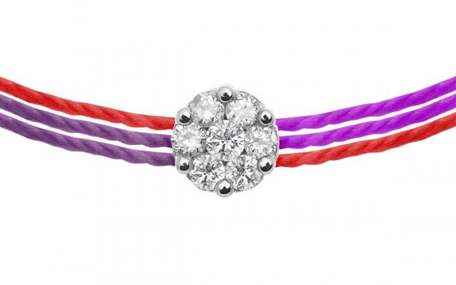 Redline Jewerly - Pure - String Bracelet For Women with 0.10 Redline Jewerly - Pure - String Bracelet For Women with 0.10