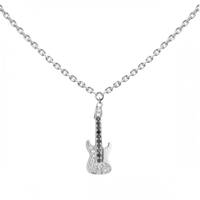 17-Inch 18K White Gold Diamond Oval Link Necklace | Sylvan's Jewelers