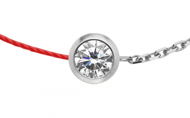 RedLine Serenity chain bracelet with a 0.05 carat bezel set