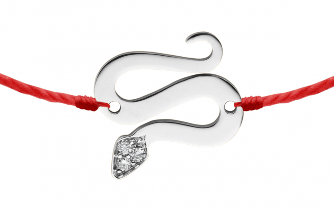 RedLine Jewelry - Yellow gold Entrelacet bracelet with thread for