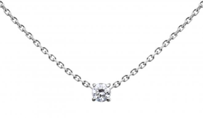 Redline necklace with a diamond on a rose gold chain - Redline