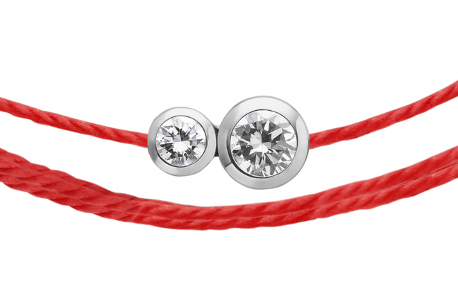 Redline Jewerly - Mini Pure - String Bracelet For Women with 0.05