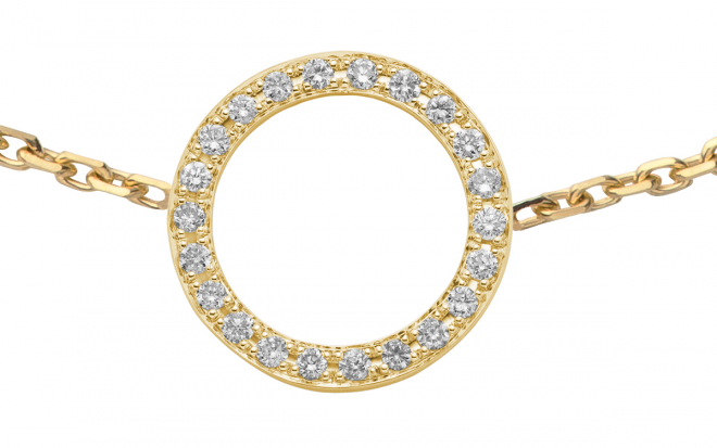 Redline paris – half-thread half-chain mini pure rabbit white gold
