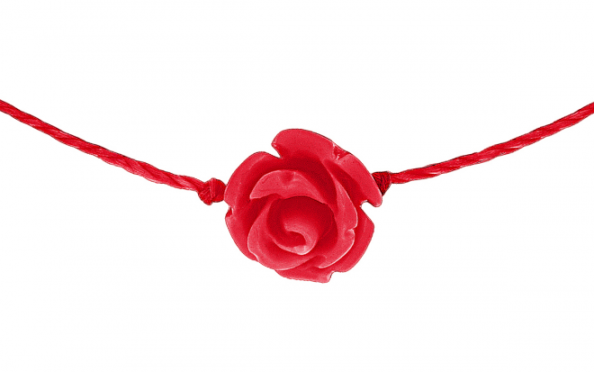 RedLine Jewelry - Yellow gold Entrelacet bracelet with thread for