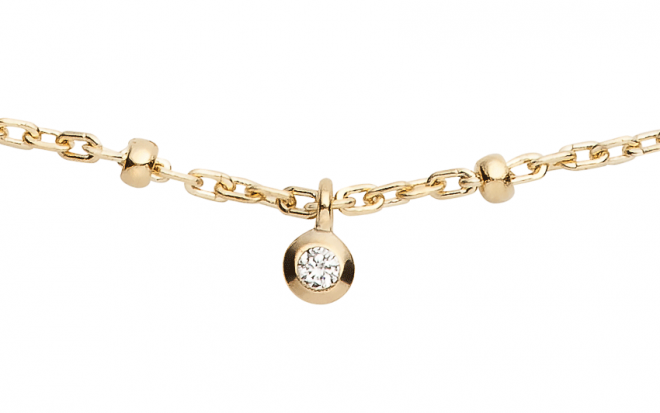 RedLine Jewelry - Yellow gold Entrelacet bracelet with thread for