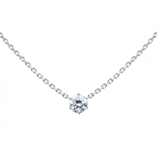 Redline Jewerly - Mayssa - String Ring with Rose in White Gold