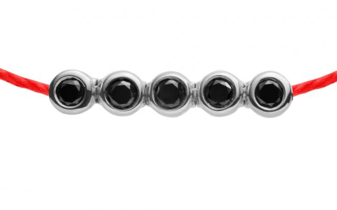 RedLine Jewelry - Yellow gold Entrelacet bracelet with thread for