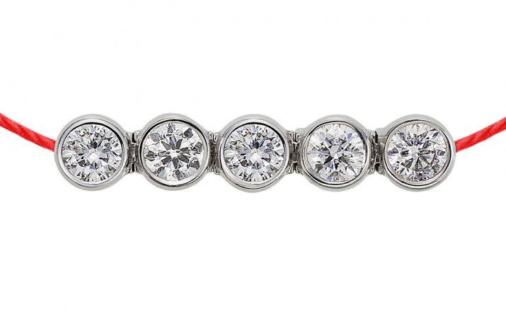 Bracelet Fil Nylon & Diamant