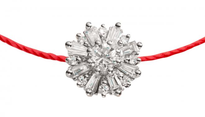 Redline Paris - Woman's thread and diamond bracelet 0.05 ct bear