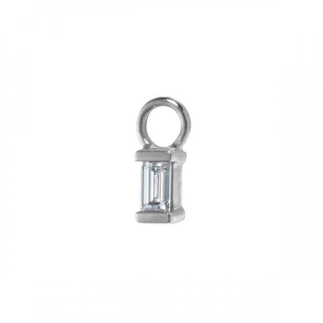 Redline Jewerly - Mayssa - String Ring with Rose in White Gold