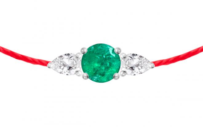 RedLine Jewelry - Yellow gold Entrelacet bracelet with thread for
