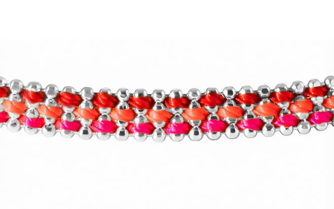 RedLine Paris - Thread bracelet River 5 de diamants white gold