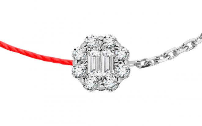 Redline Jewerly - Mayssa - String Ring with Rose in Rose Gold