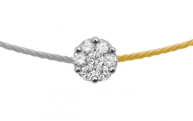 Redline Jewerly - Mini Pure - String Necklace For Women with 0.05