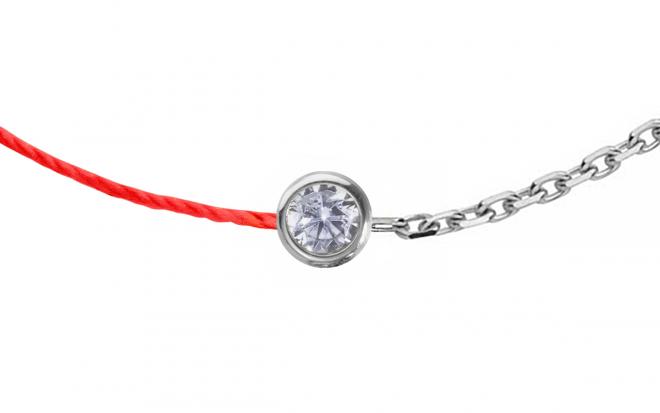 Entrelacet necklace in yellow gold and diamond - Redline: premium
