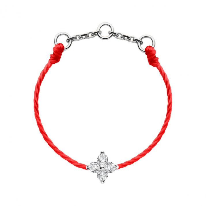 Braided Diamond Friendship Bracelet -Red String – Vivien Frank Designs