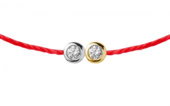 Bracelet for women, men, kids, with pearls, gold and strings