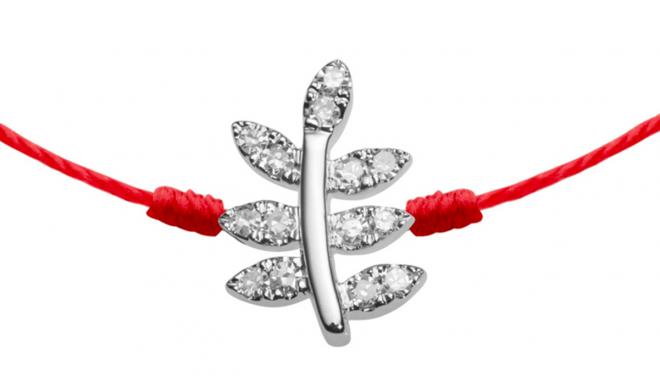 Redline Paris - Woman's thread and diamond bracelet 0.05 ct bear