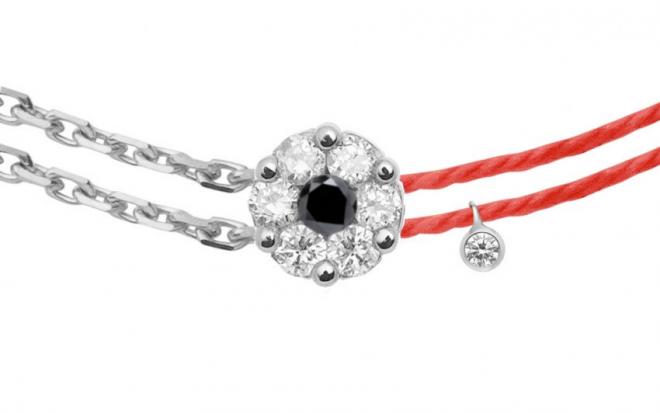 Redline jewelry - Mini Pure Rabbit thread bracelet white gold - Redline