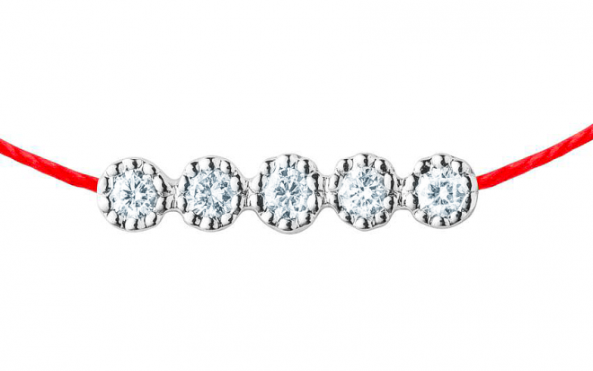 Redline paris - Mini Pure Rabbit white gold chain ring - Redline