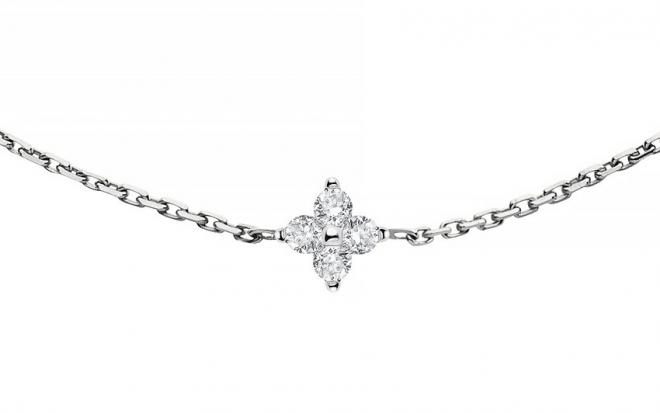 Redline Jewerly - Mayssa - String Ring with Rose in White Gold