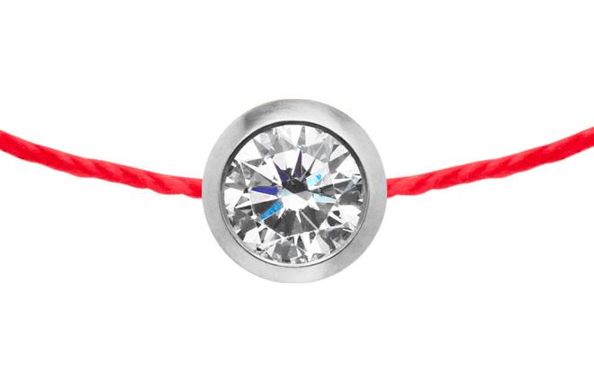 Redline Jewerly - Illusion - String Bracelet For Women with 0.05ct