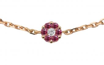 Illusion Colored Saphirs Rose - Redline