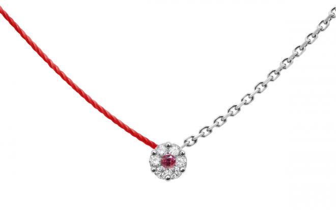 Redline paris – half-thread half-chain mini pure rabbit rose gold
