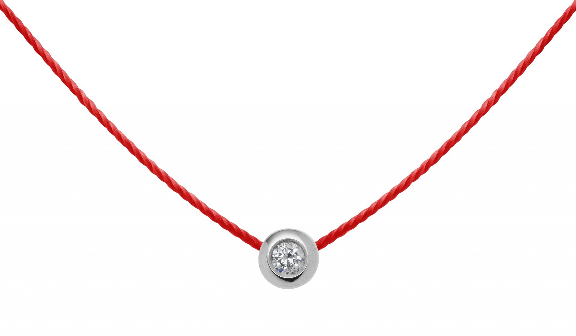 Thin red line store necklace