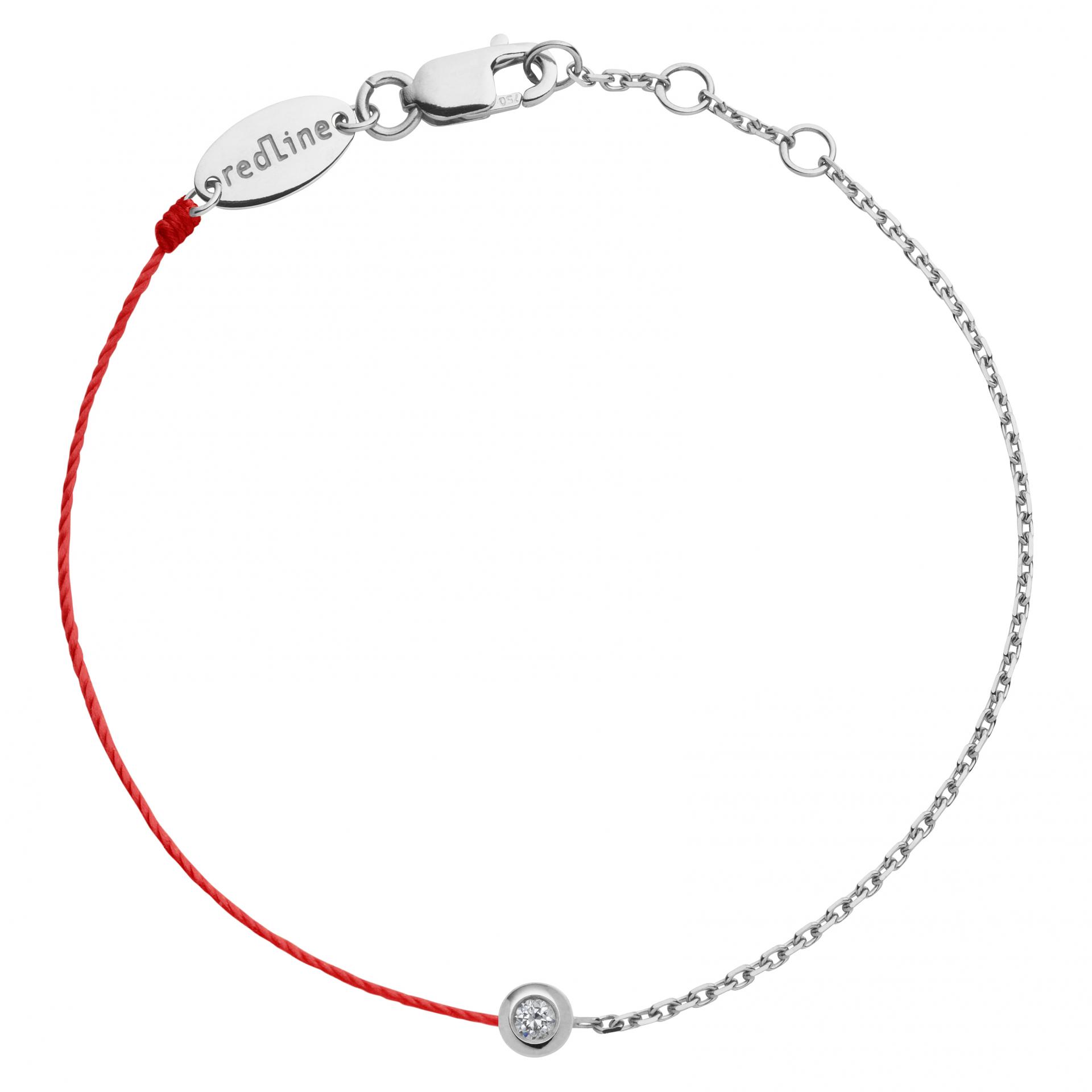 redline リペアアンクレット　ダイヤモンド Redline Jewerly - Mini Pure - String-Chain Bracelet For Women with