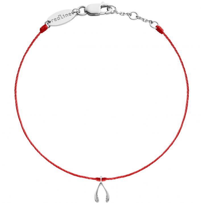 String Bracelet Very Lucky Chicken White Gold RedLine Jewelry - Redline