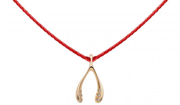 String Necklace Very Lucky Chicken Rose Gold RedLine Jewelry - Redline