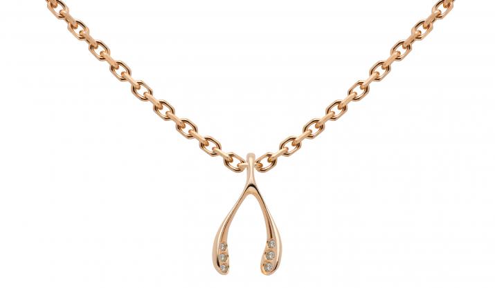 Chain Necklace Very Lucky Chicken Rose Gold RedLine Jewelry - Redline
