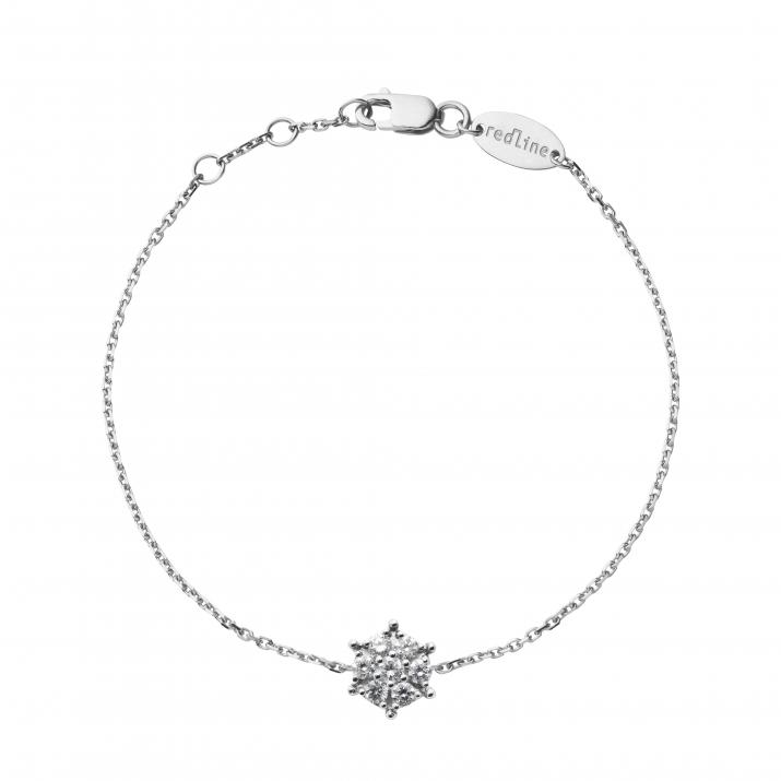 Chain Bracelet Babette White Gold RedLine Jewelry - Redline - 0++