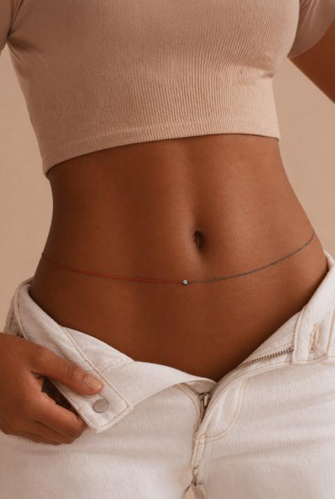 Long Necklace with 0.10ct Round Diamond in Black Gold Bezel Setting - Redline - 0++