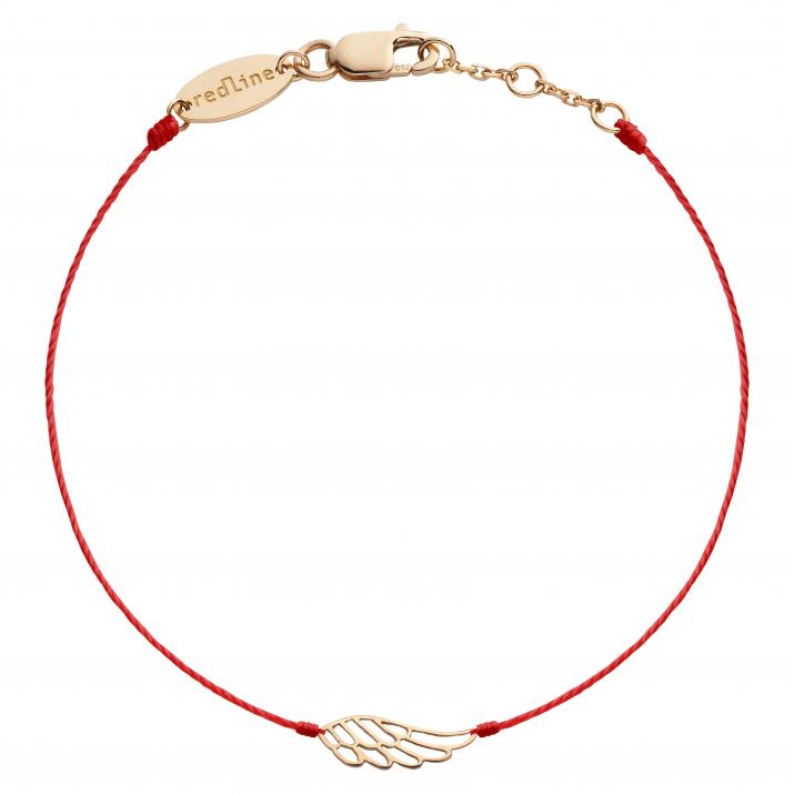 String Bracelet For Women with Wing in Rose Gold - Redline