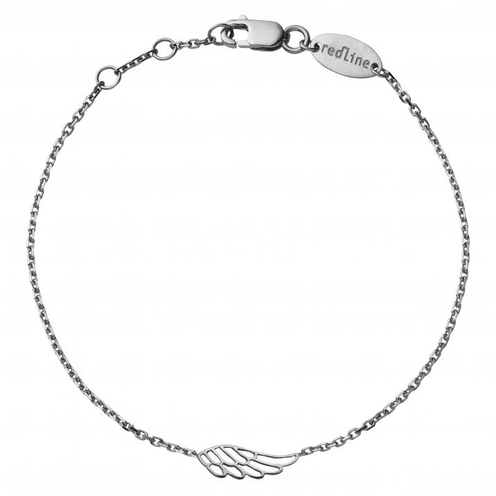 Chain Bracelet For Women with Wing in Black Gold - Redline