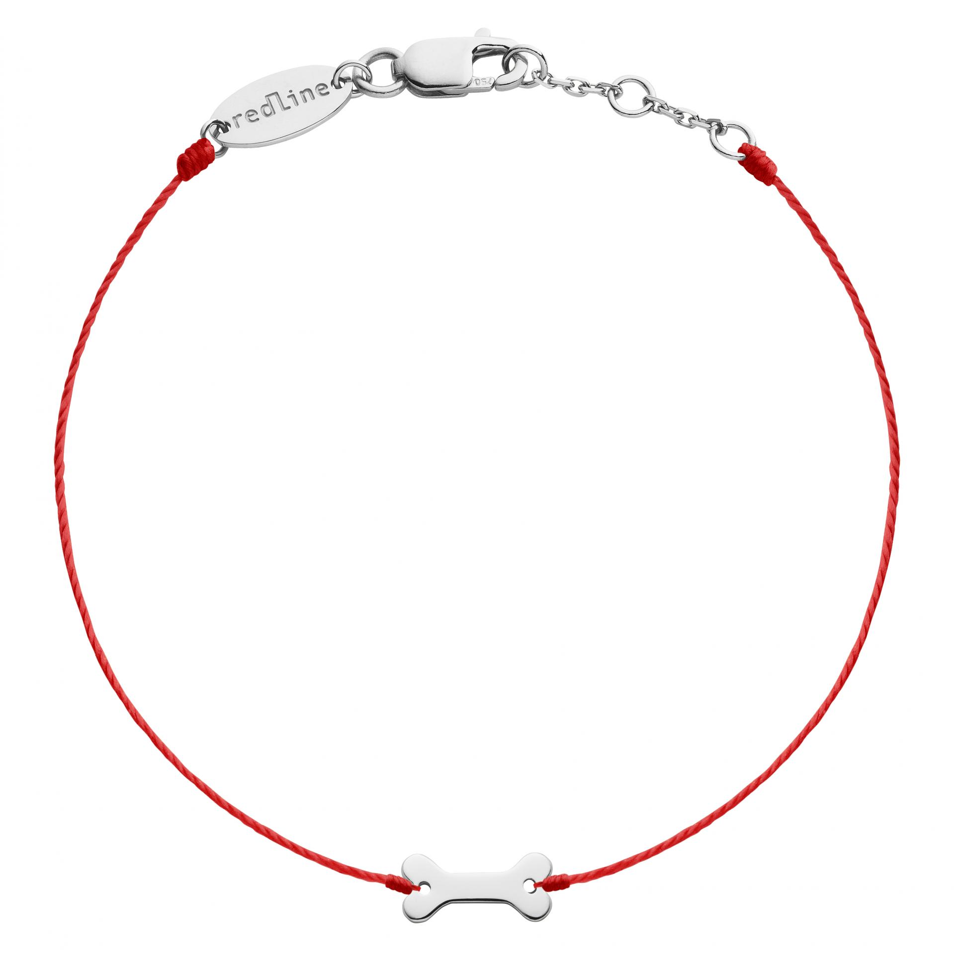 Redline Jewerly - Os - String Bracelet For Women with Lucky Bone