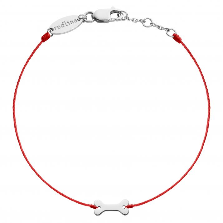 Bracelet fil os or blanc - Redline