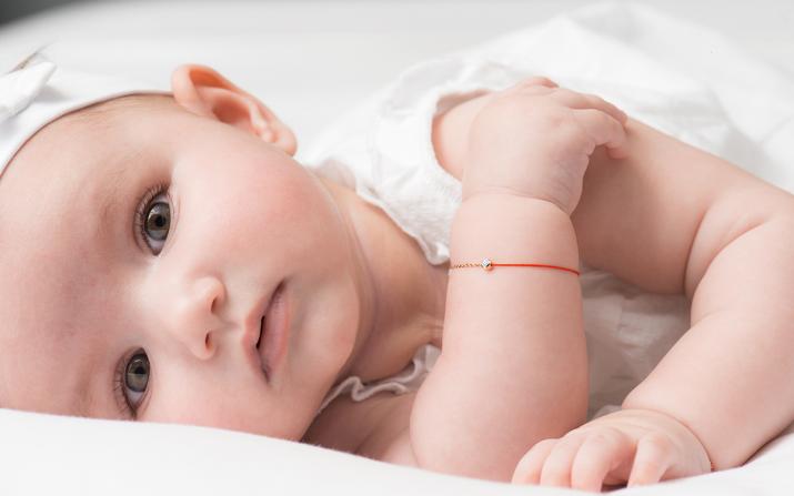 Half chain half thread bracelet with 0.05ct diamond in rose gold bezel setting - Redline - 0++