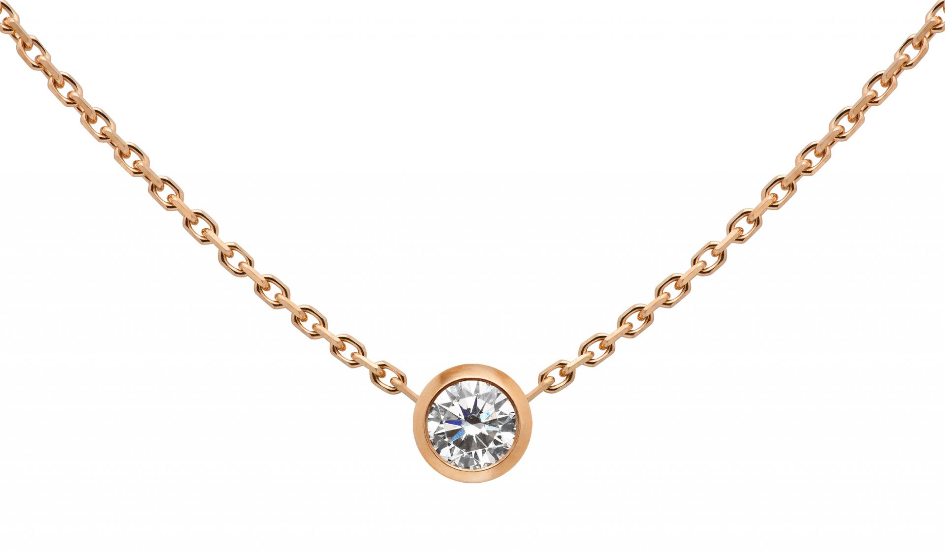 Cartier floating on sale diamond necklace