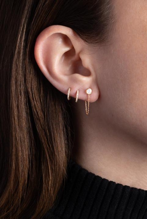 So Pure Courtoise Earring Rose Gold - Redline - 0++