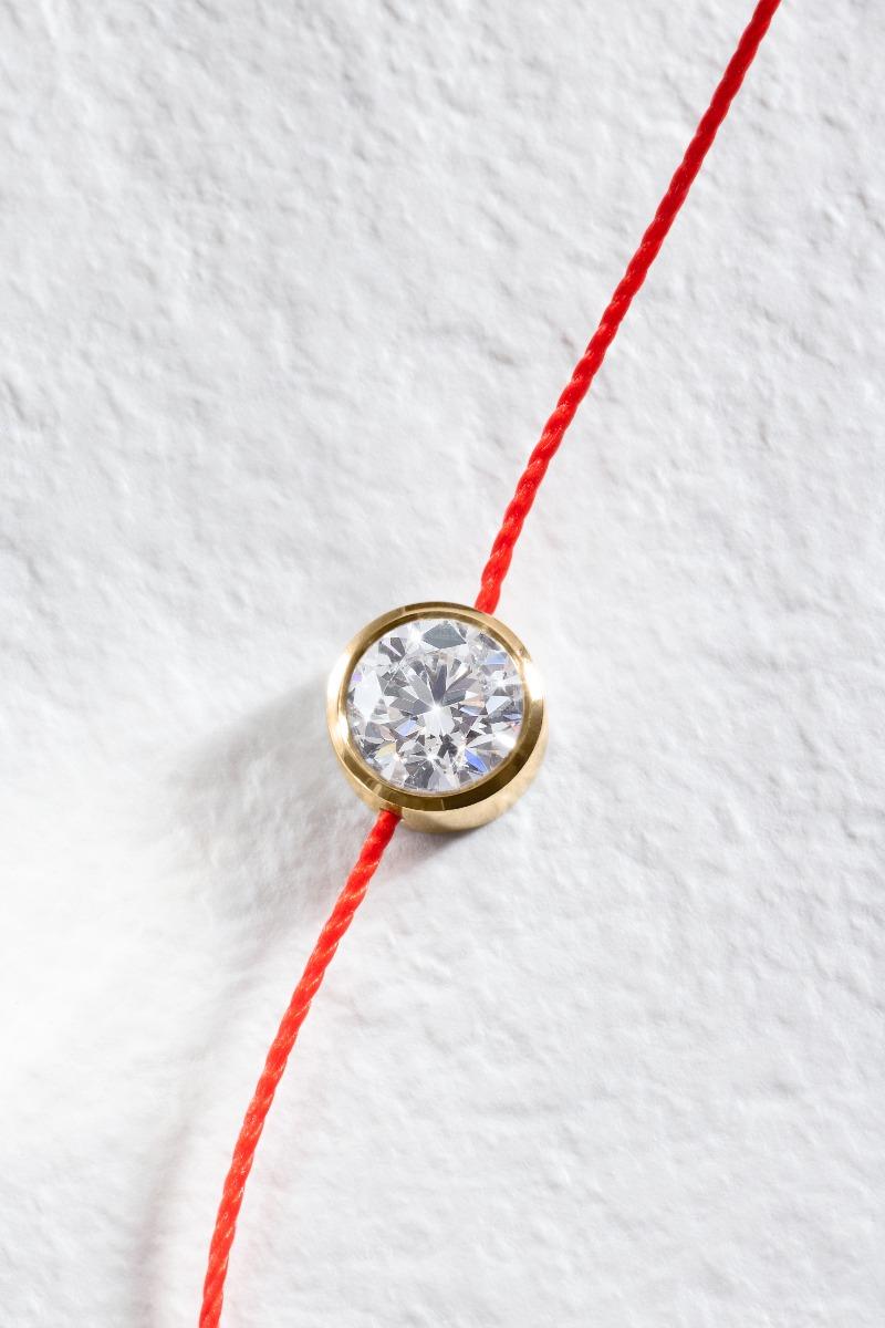 RedLine Jewelry – Madly Pure String Bracelet in yellow gold - Redline