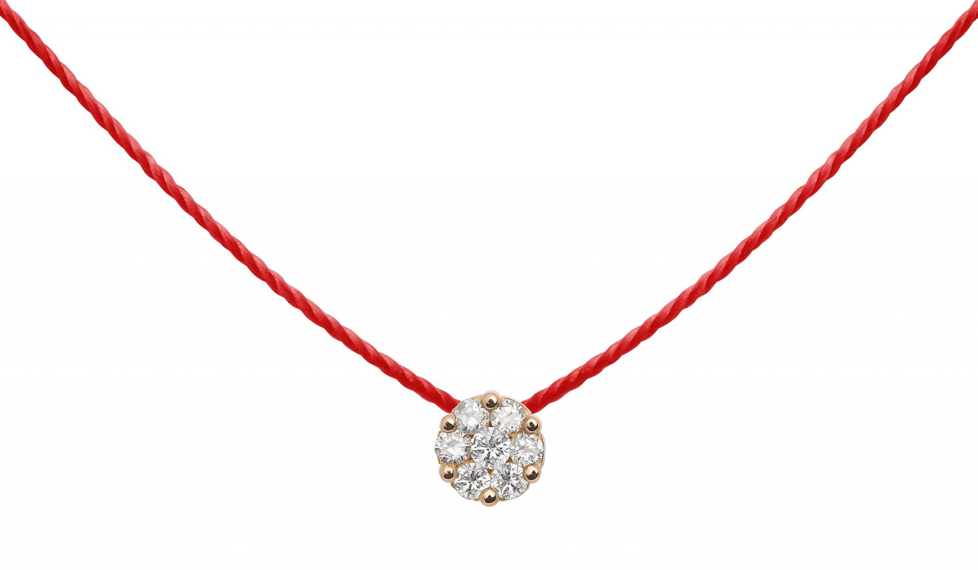 Thin red line necklace best sale