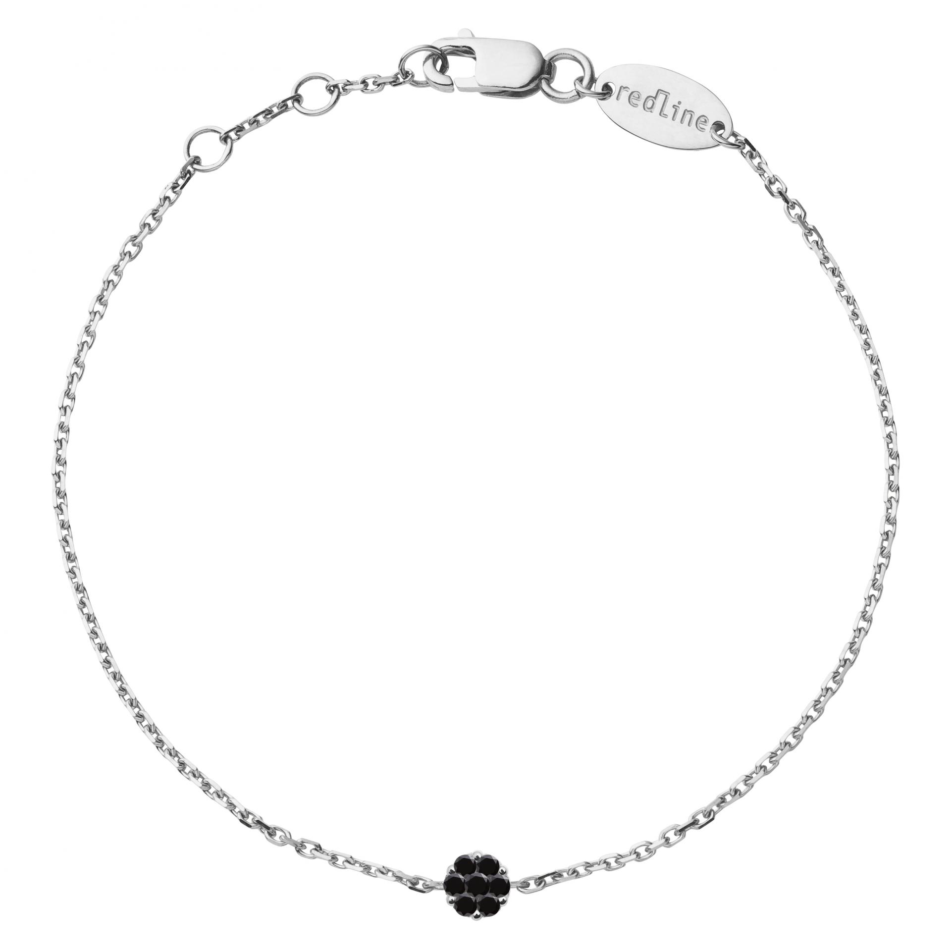 redline ILLUSION Kcolor ブレスレット ブラックダイヤ Redline Jewerly - Illusion Kcolor - Chain Bracelet For Women with