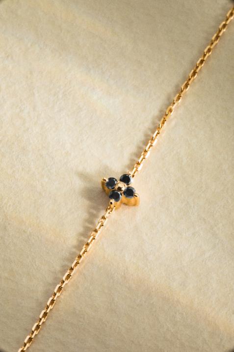 Shiny Kcolor Chain Bracelet Yellow Gold - Redline - 0++